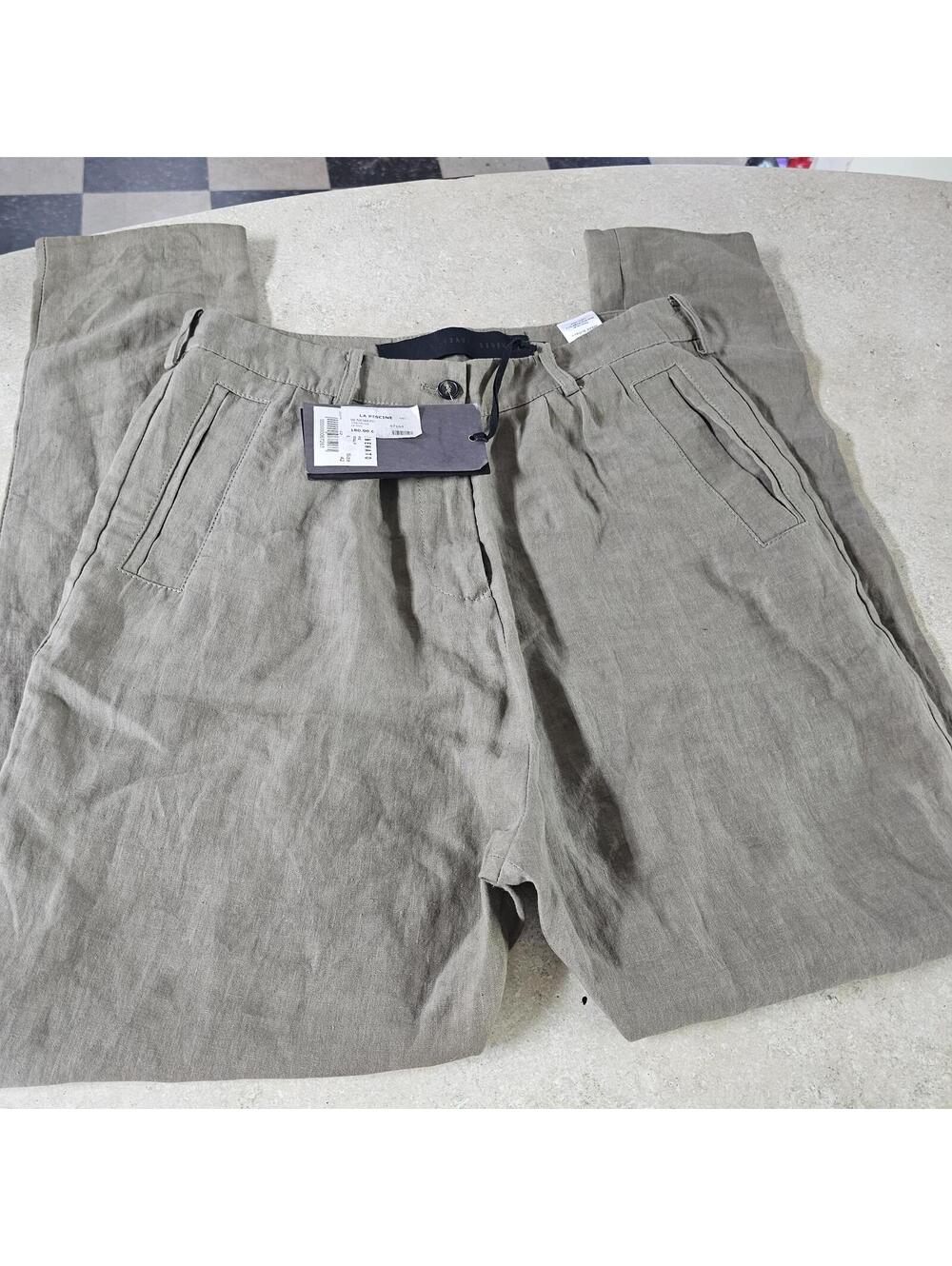 Isabel benenato 100% linen pants sz M NEW